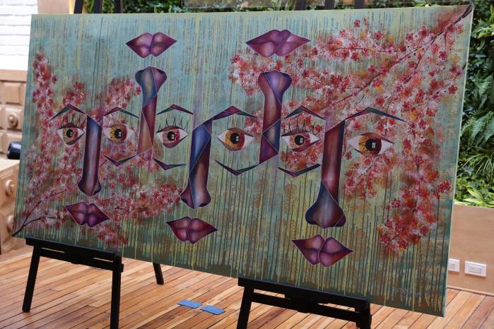El estilo surrealista se combina con colores vívidos que entrelazan en el lienzo. El estilo surrealista se combina con colores vívidos que entrelazan en el lienzo.