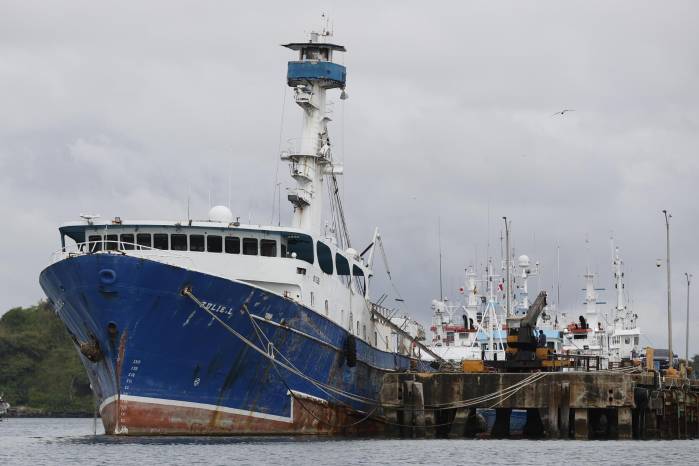 Fotografía de barcos atuneros en el puerto de Vacamonte, Panamá. Fotografía de barcos atuneros en el puerto de Vacamonte, Panamá.