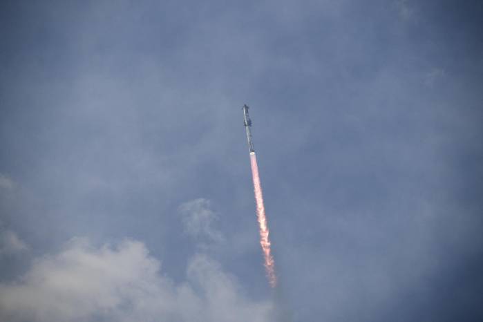 El megacohete Starship de SpaceX. El megacohete Starship de SpaceX.