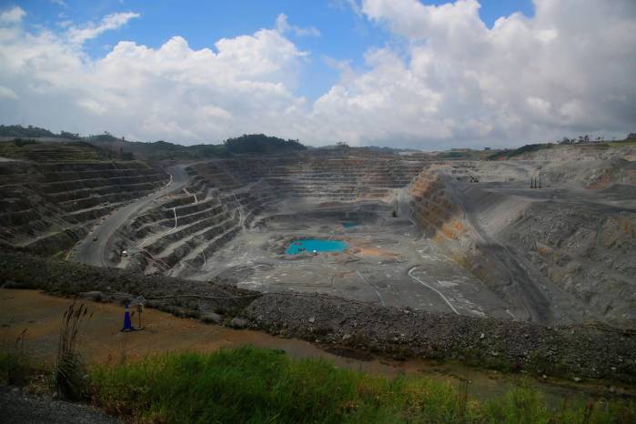 Vista del tajo ubicado en el proyecto Cobre Panamá. Vista del tajo ubicado en el proyecto Cobre Panamá.