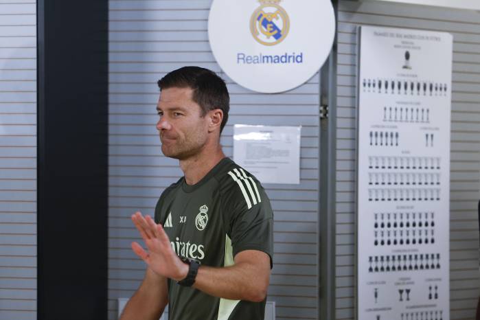 El técnico del Real Madrid, Xabi Alonso. El técnico del Real Madrid, Xabi Alonso.