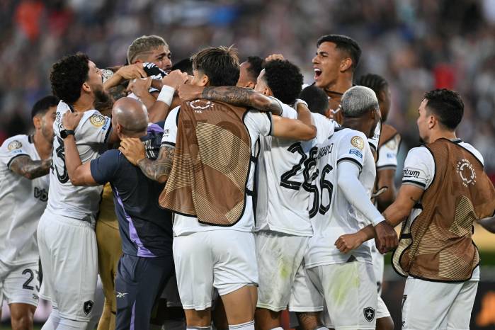 Jugadores del Botafogo celebrando el triunfo sobre el PSG. Jugadores del Botafogo celebrando el triunfo sobre el PSG.
