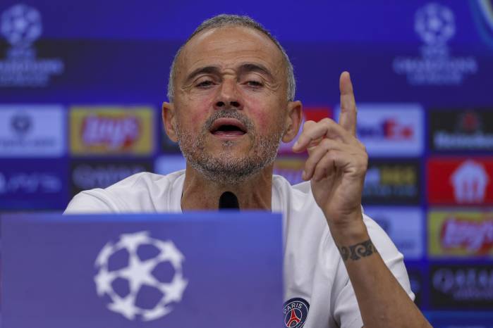 El entrenador del PSG, el español Luis Enrique Martínez. El entrenador del PSG, el español Luis Enrique Martínez.