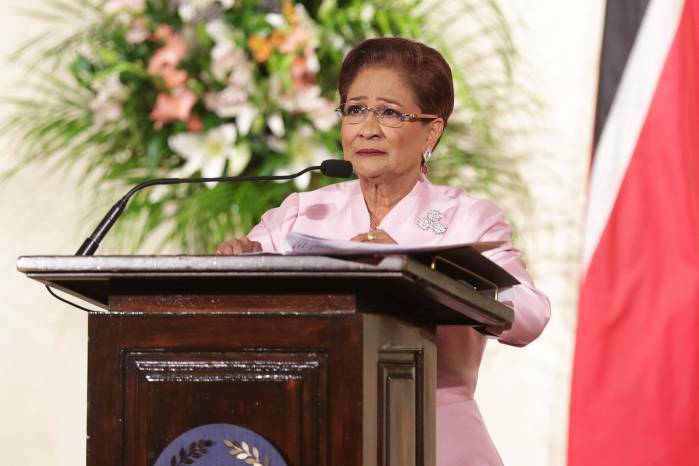 La primera ministra trinitense, Kamla Persad. La primera ministra trinitense, Kamla Persad.