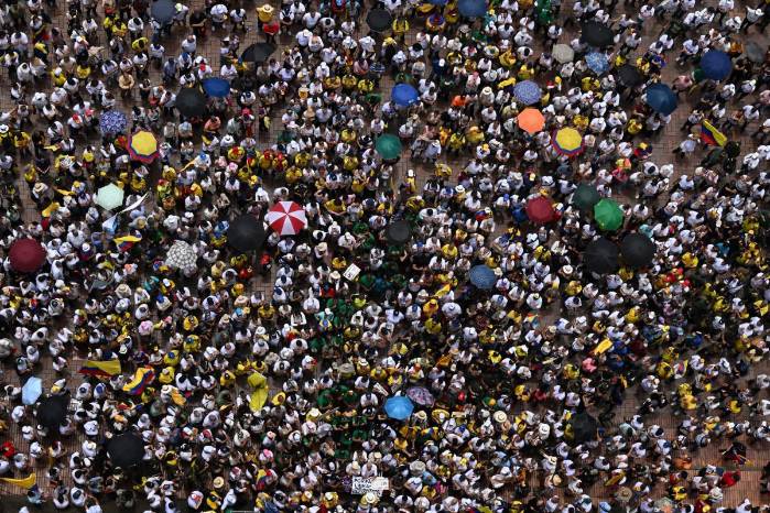 Marcha en Bogotá, Colombia Marcha en Bogotá, Colombia