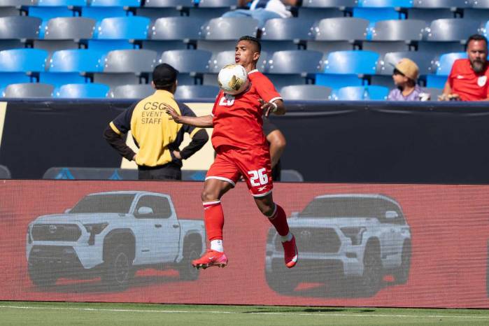 Jorge Gutiérrez durante un partido con la selección de Panamá. Jorge Gutiérrez durante un partido con la selección de Panamá.