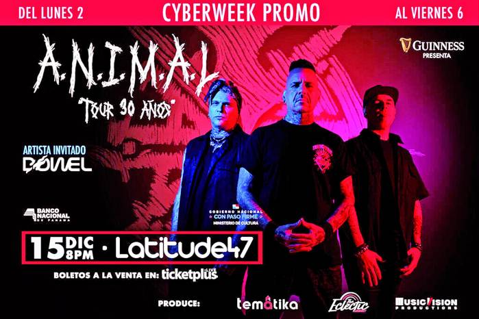 A.N.I.M.A.L. celebrará 30 años de ‘rock’ metal en el Biomuseo A.N.I.M.A.L. celebrará 30 años de ‘rock’ metal en el Biomuseo