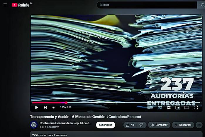 Video de julio de la Contraloría, reduce a la mitad las auditorías y contradice su afirmación de la ‘entrega en simultáneo’ al Tribunal de Cuentas y al Ministerio Público. Video de julio de la Contraloría, reduce a la mitad las auditorías y contradice su afirmación de la ‘entrega en simultáneo’ al Tribunal de Cuentas y al Ministerio Público.