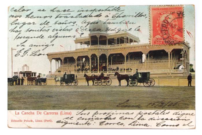 Imagen La Cancha de Carreras, 1900. Imagen La Cancha de Carreras, 1900.