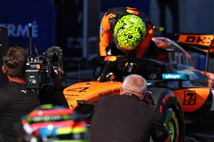 El inglés Lando Norris, de la escudería McLaren. El inglés Lando Norris, de la escudería McLaren.