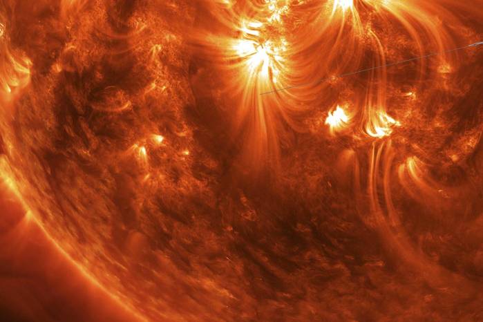 El sol en una recreación artística creada por la NASA. El sol en una recreación artística creada por la NASA.
