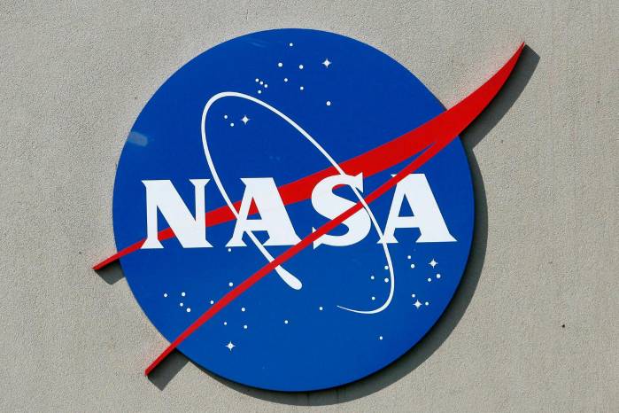 Foto de archivo del logo de la NASA Foto de archivo del logo de la NASA