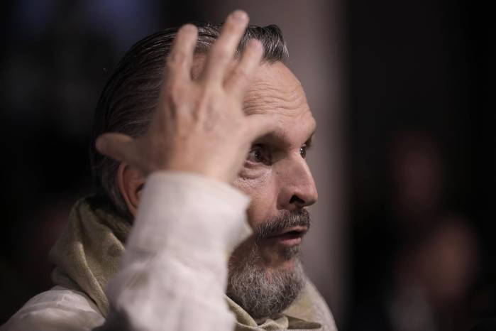 Fotografía de archivo del cantante español Miguel Bosé. Fotografía de archivo del cantante español Miguel Bosé.