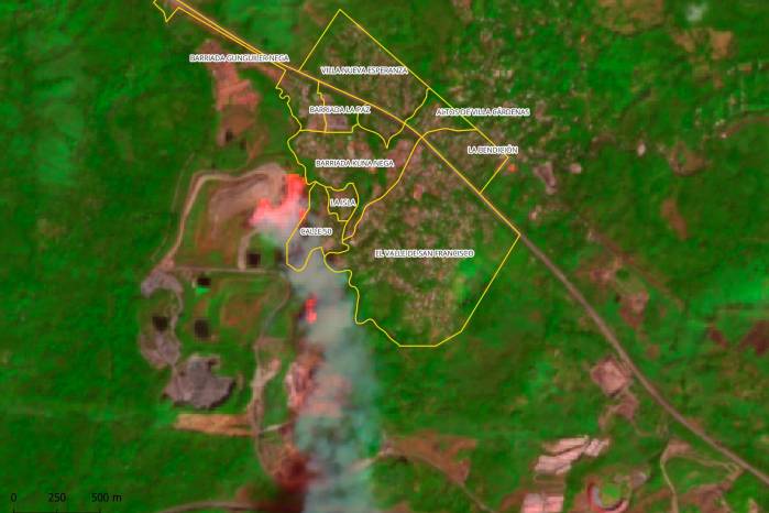 En esta imagen se puede observar el área afectada por el incendio de Cerro Patacón de hace dos semanas, además de los asentamientos informales a su alrededor en los que residen unas 9 mil personas. En esta imagen se puede observar el área afectada por el incendio de Cerro Patacón de hace dos semanas, además de los asentamientos informales a su alrededor en los que residen unas 9 mil personas.