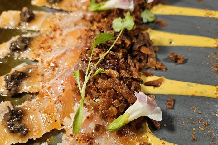 Tataki de salmón. Tataki de salmón.