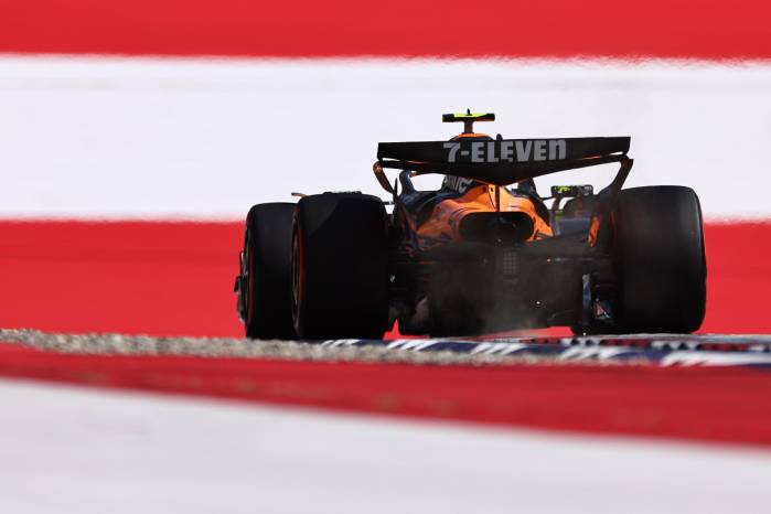 El inglés Lando Norris (McLaren) en el Gran Premio de Austria. El inglés Lando Norris (McLaren) en el Gran Premio de Austria.
