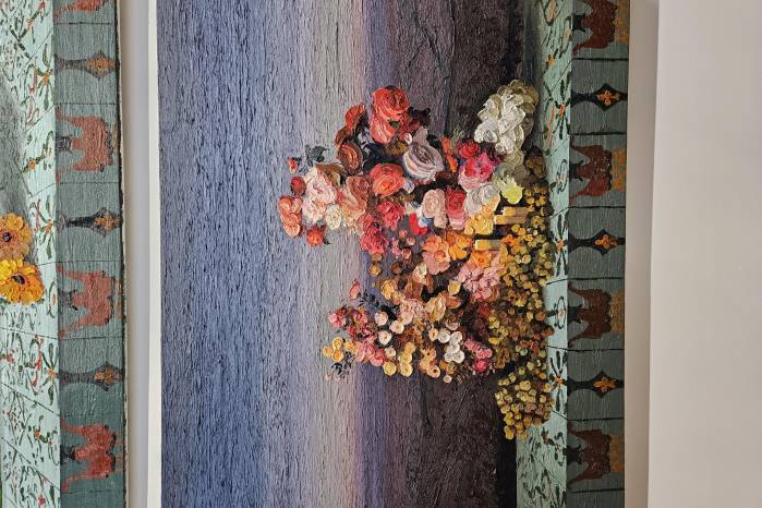 ‘Bodegón con flores XX, 2024, óleo sobre lienzo de Javier Ruíz ‘Bodegón con flores XX, 2024, óleo sobre lienzo de Javier Ruíz