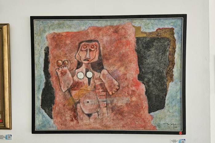 ‘Mujer con naranjas’ 1980 óleo sobre masonite. ‘Mujer con naranjas’ 1980 óleo sobre masonite.