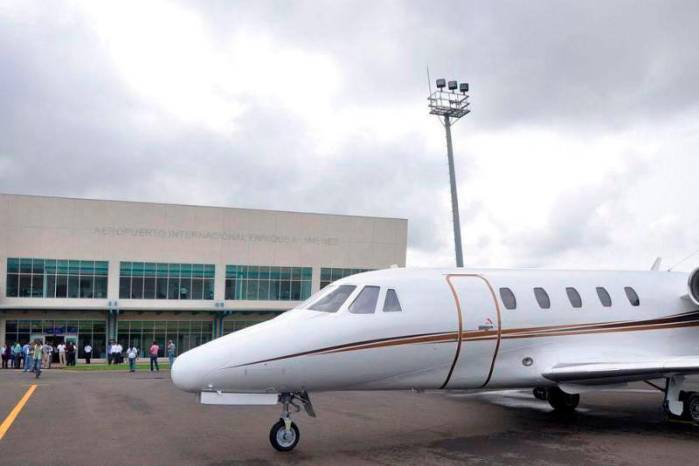 Foto de archivo del aeropuerto Enrique A. Jiménez, en Colón durante su reinaguración en 2013. Foto de archivo del aeropuerto Enrique A. Jiménez, en Colón durante su reinaguración en 2013.