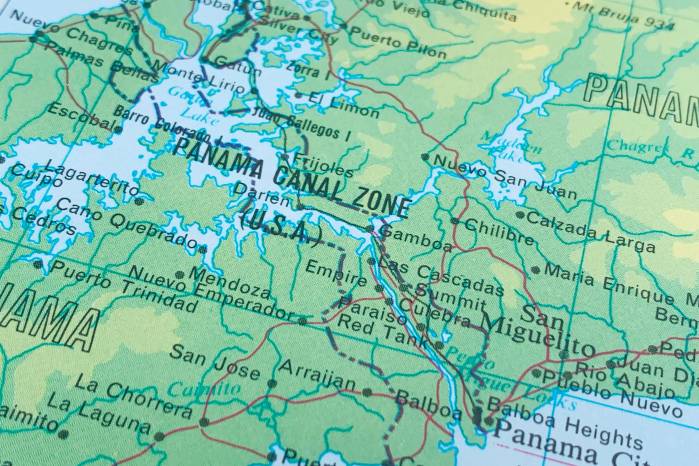 Mapa del área canalera Mapa del área canalera