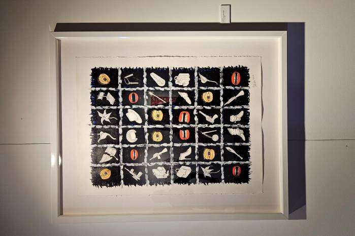 ‘X’, acrílico y tinta sobre papel ‘X’, acrílico y tinta sobre papel