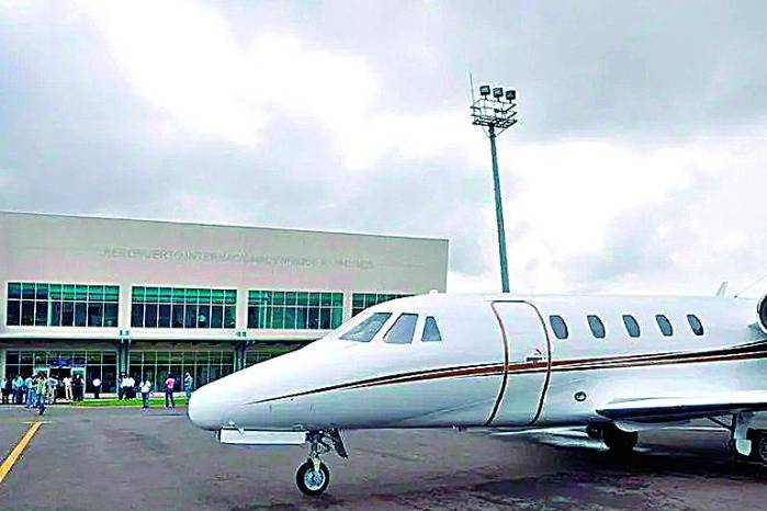 Foto de archivo del aeropuerto Enrique A. Jiménez, en Colón durante su reinaguración en 2013. Foto de archivo del aeropuerto Enrique A. Jiménez, en Colón durante su reinaguración en 2013.