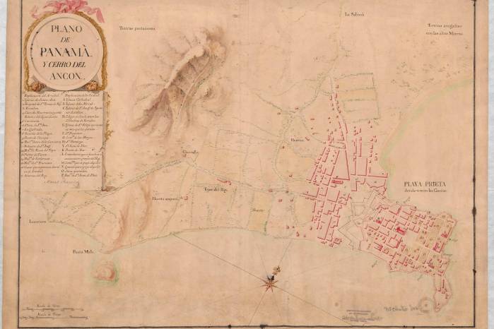 Mapa del Cerro Ancón. Mapa del Cerro Ancón.
