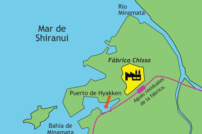 Mapa de Minamata. Mapa de Minamata.