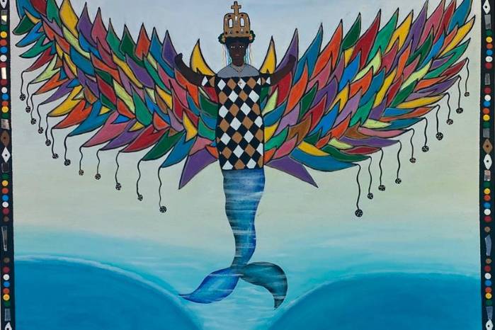 Obra ‘Sirenata, mar y congo’ (2019). Obra ‘Sirenata, mar y congo’ (2019).