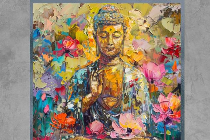 Imagen de Buda. Las imágenes fueron hechas con inteligencia artificial. Imagen de Buda. Las imágenes fueron hechas con inteligencia artificial.
