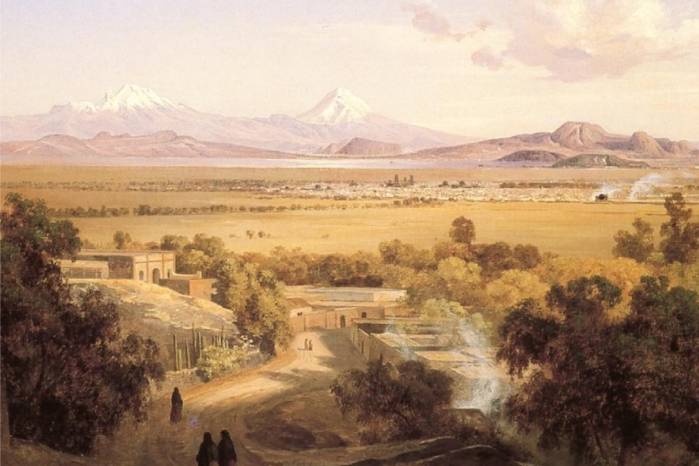 Obra “El valle de México desde el cerro Tepeyac” 1905. Obra “El valle de México desde el cerro Tepeyac” 1905.