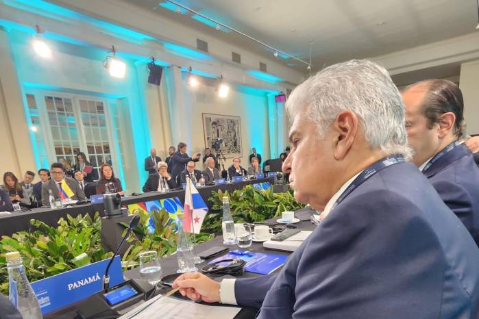 El presidente de la República, José Raúl Mulino, durante su participación en la Cumbre del Mercosur. El presidente de la República, José Raúl Mulino, durante su participación en la Cumbre del Mercosur.