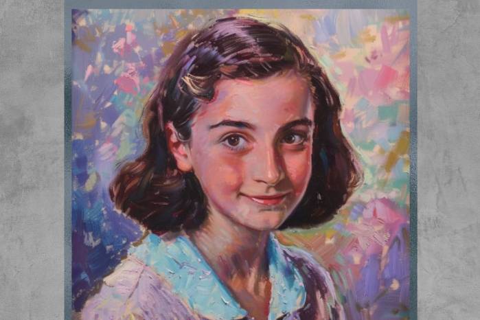 Imagen de Anne Frank, realizada con IA para la publicación. Imagen de Anne Frank, realizada con IA para la publicación.
