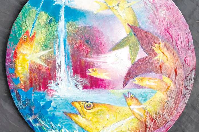 Destellos, (de la serie Paisaje-Panamá) óleo/tela 30x30cm. Año: 2024 Destellos, (de la serie Paisaje-Panamá) óleo/tela 30x30cm. Año: 2024
