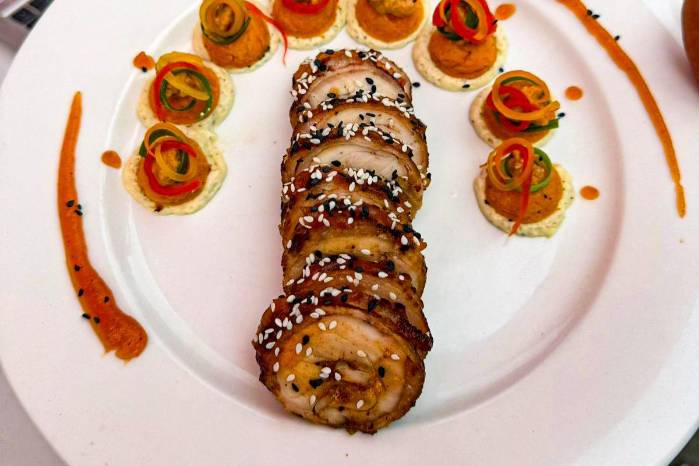 Plato concursante, costilla de cerdo Plato concursante, costilla de cerdo
