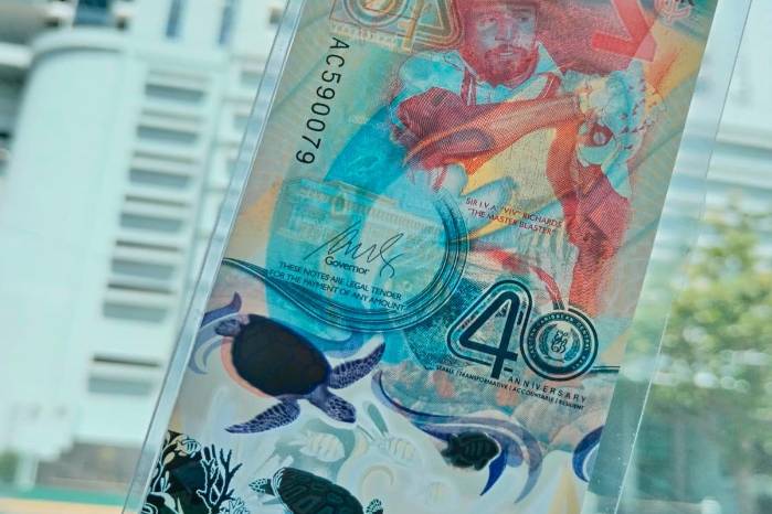 El billete “más bonito del mundo” del Caribe Oriental galardonado por la Sociedad Internacional de Billetes de Banco. El billete “más bonito del mundo” del Caribe Oriental galardonado por la Sociedad Internacional de Billetes de Banco.