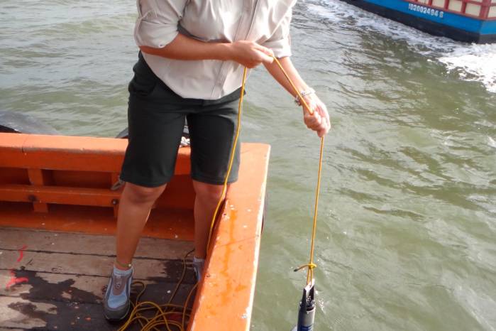 La investigadora lidera una serie de proyectos marino-costeros. La investigadora lidera una serie de proyectos marino-costeros.