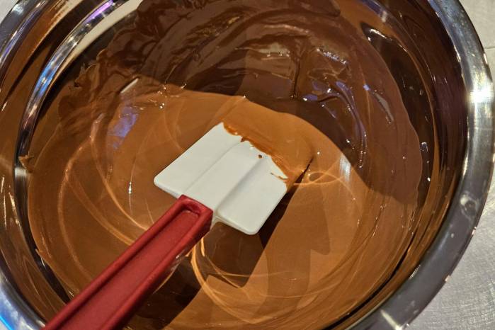 Chocolate derretido. Chocolate derretido.