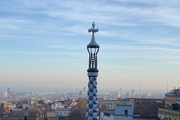 Vista de Barcelona desde el parque Güell. Vista de Barcelona desde el parque Güell.