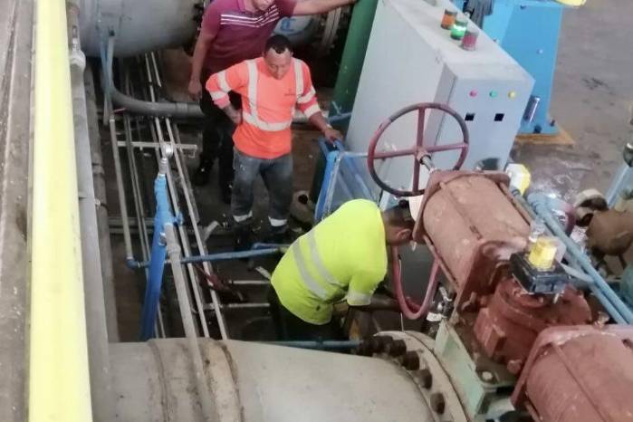 Trabajadores del Idaan en el área. Trabajadores del Idaan en el área.