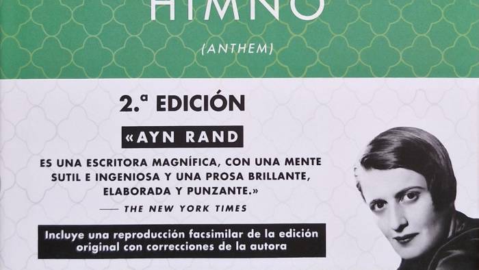 “Himno” es la novela corta de la escritora y filósofa rusa-estadounidense Ayn Rand. “Himno” es la novela corta de la escritora y filósofa rusa-estadounidense Ayn Rand.