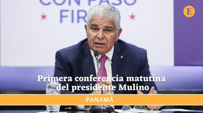 Primera conferencia matutina del presidente Mulino Primera conferencia matutina del presidente Mulino