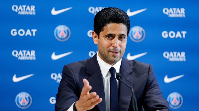 El presidente del PSG, Nasser al Khelaifi. El presidente del PSG, Nasser al Khelaifi.
