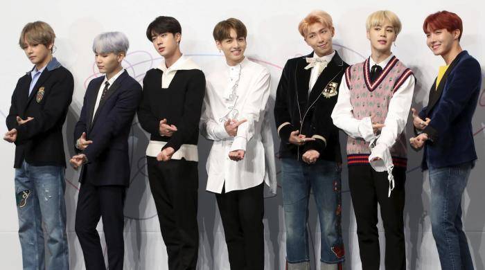 La banda de K-POP surcoreana BTS. La banda de K-POP surcoreana BTS.