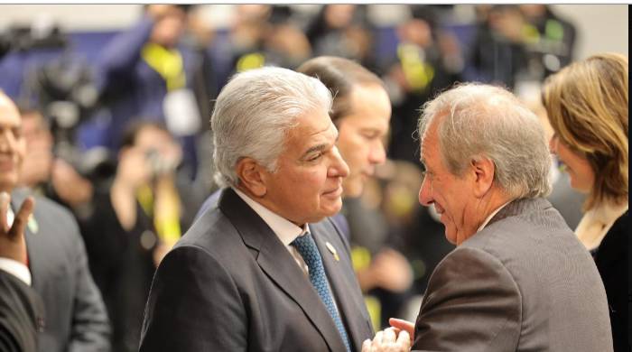 Mulino y Sergio Abreu durante el encuentro en Paraguay. Mulino y Sergio Abreu durante el encuentro en Paraguay.