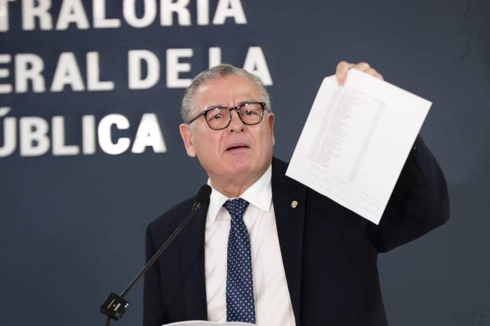 Contralor Anel “Bolo” Flores en conferencia de prensa este miércoles 4 de junio de 2025. Contralor Anel “Bolo” Flores en conferencia de prensa este miércoles 4 de junio de 2025.