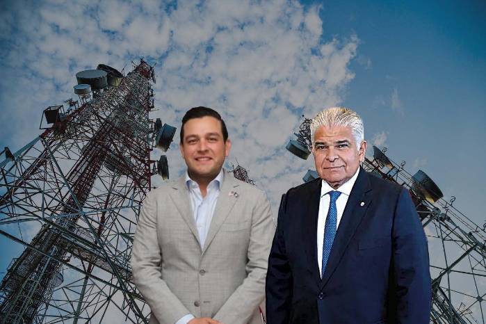 Cabrera (izq.) aseguró que el proyecto de antenas se inició en 2017. Cabrera (izq.) aseguró que el proyecto de antenas se inició en 2017.