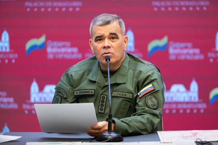 Fotografía de archivo del ministro de Defensa de Venezuela, Vladimir Padrino López Fotografía de archivo del ministro de Defensa de Venezuela, Vladimir Padrino López