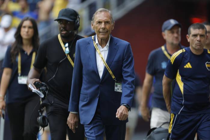 Fotografía del 24 de junio de 2025 del entrenador de Boca Juniors, Miguel Ángel Russo (c), en el Mundial de Clubes en Nashville (EE.UU.). Fotografía del 24 de junio de 2025 del entrenador de Boca Juniors, Miguel Ángel Russo (c), en el Mundial de Clubes en Nashville (EE.UU.).