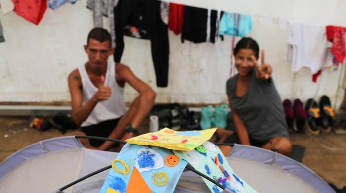 Es un alivio llegar al centro de recepción migratoria de Lajas Blancas. Es un alivio llegar al centro de recepción migratoria de Lajas Blancas.